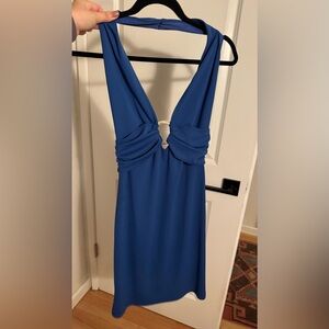 Vintage blue cache halter dress size 6